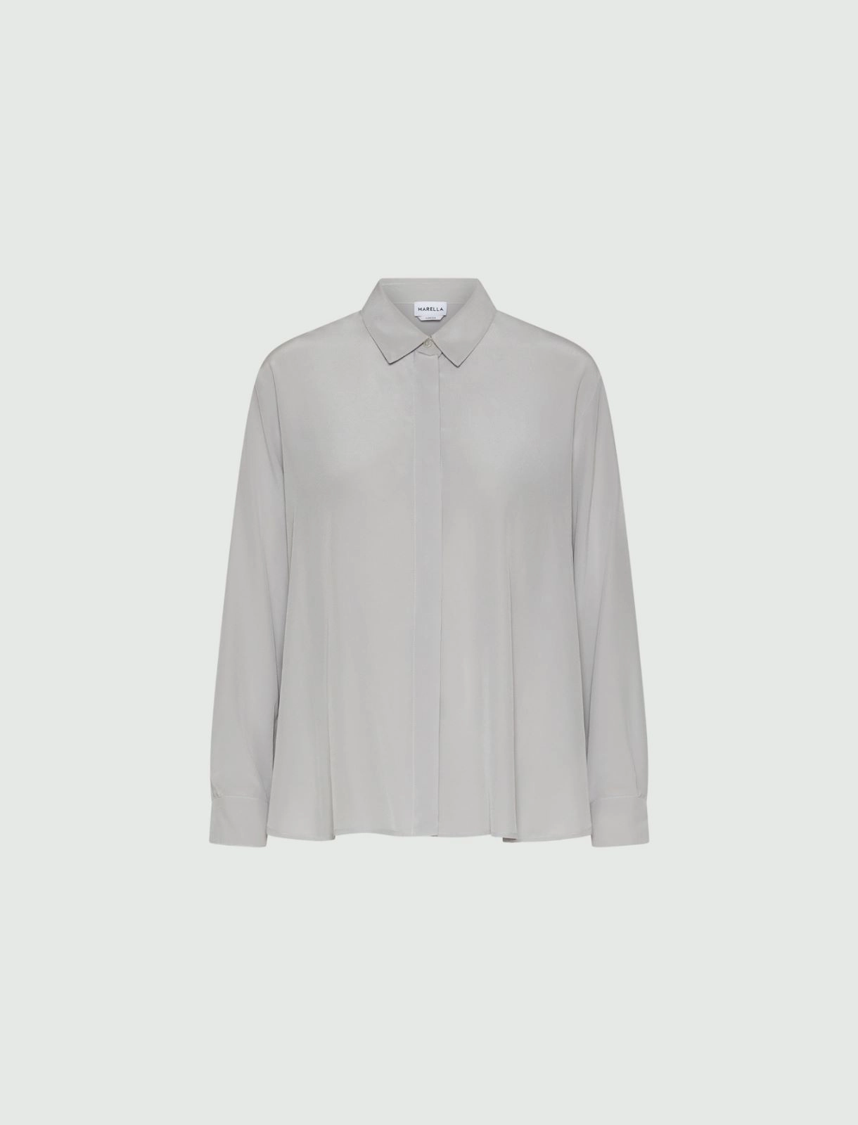 Camicia Donna Celeste Seta Liscio MARELLA - Modalternativa