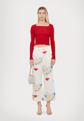 Pantalone gropper Bianco MARELLA ROBERTR 001 Donna 