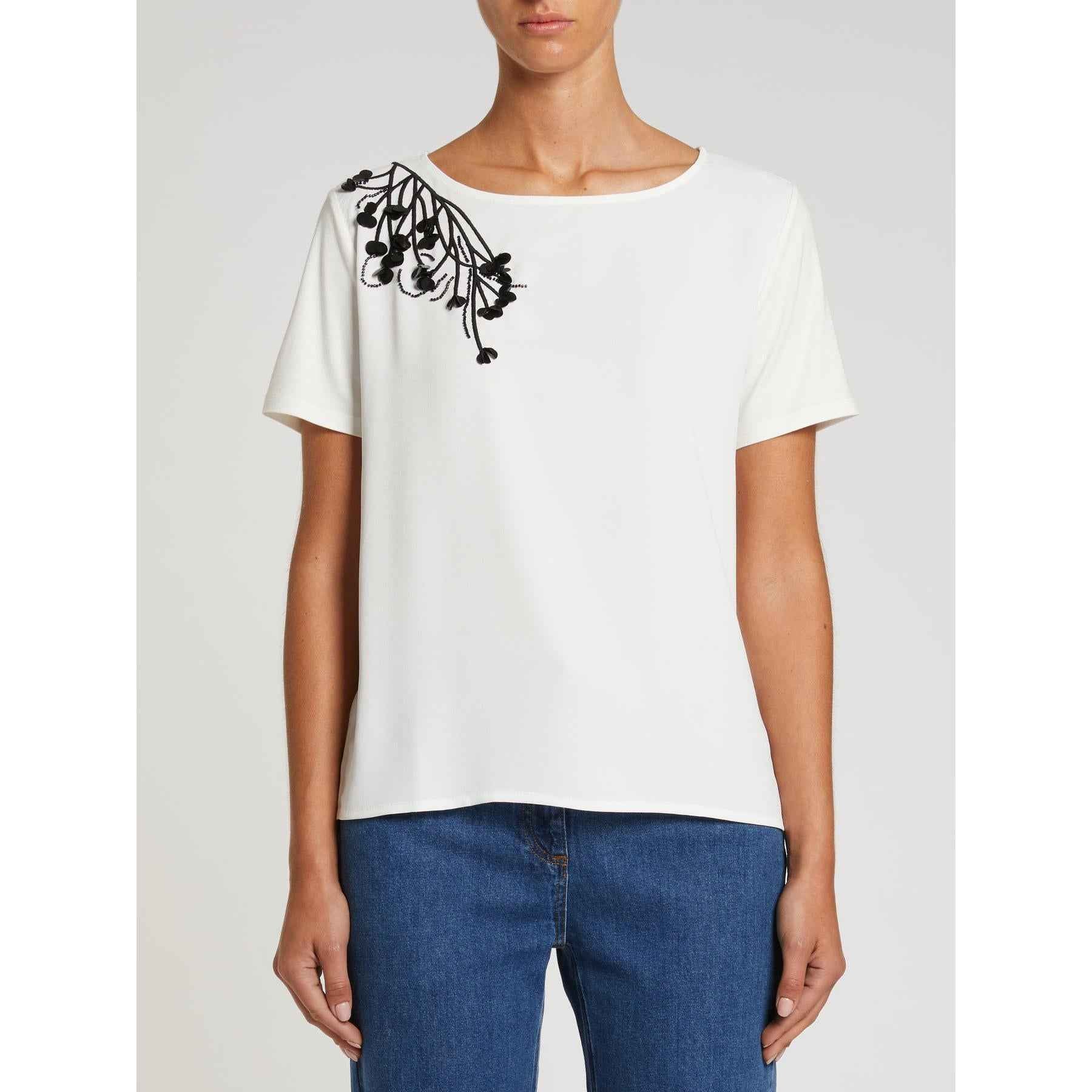 Maglia Donna Bianco Cotone  PENNY BLACK - Modalternativa