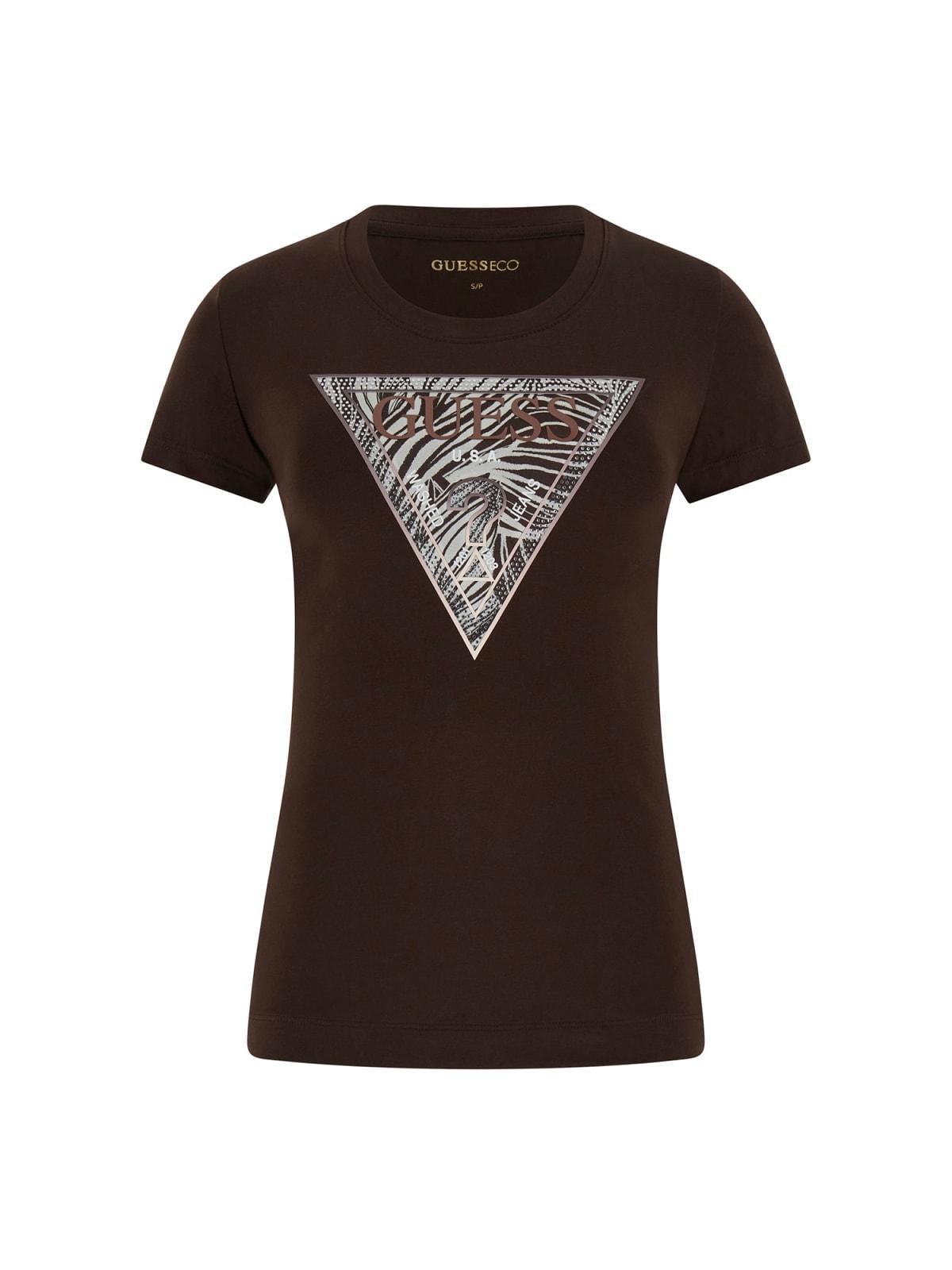 T-shirt Marrone GUESS W6GI19_K3042_ G1EB Donna 