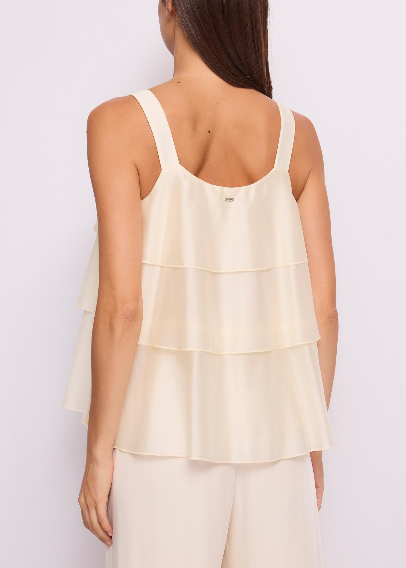 Top Avorio GAUDì 45045 3213 Donna 