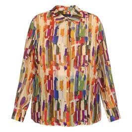 Blusa Multicolor ELENA MIRO 20437 001 Donna 