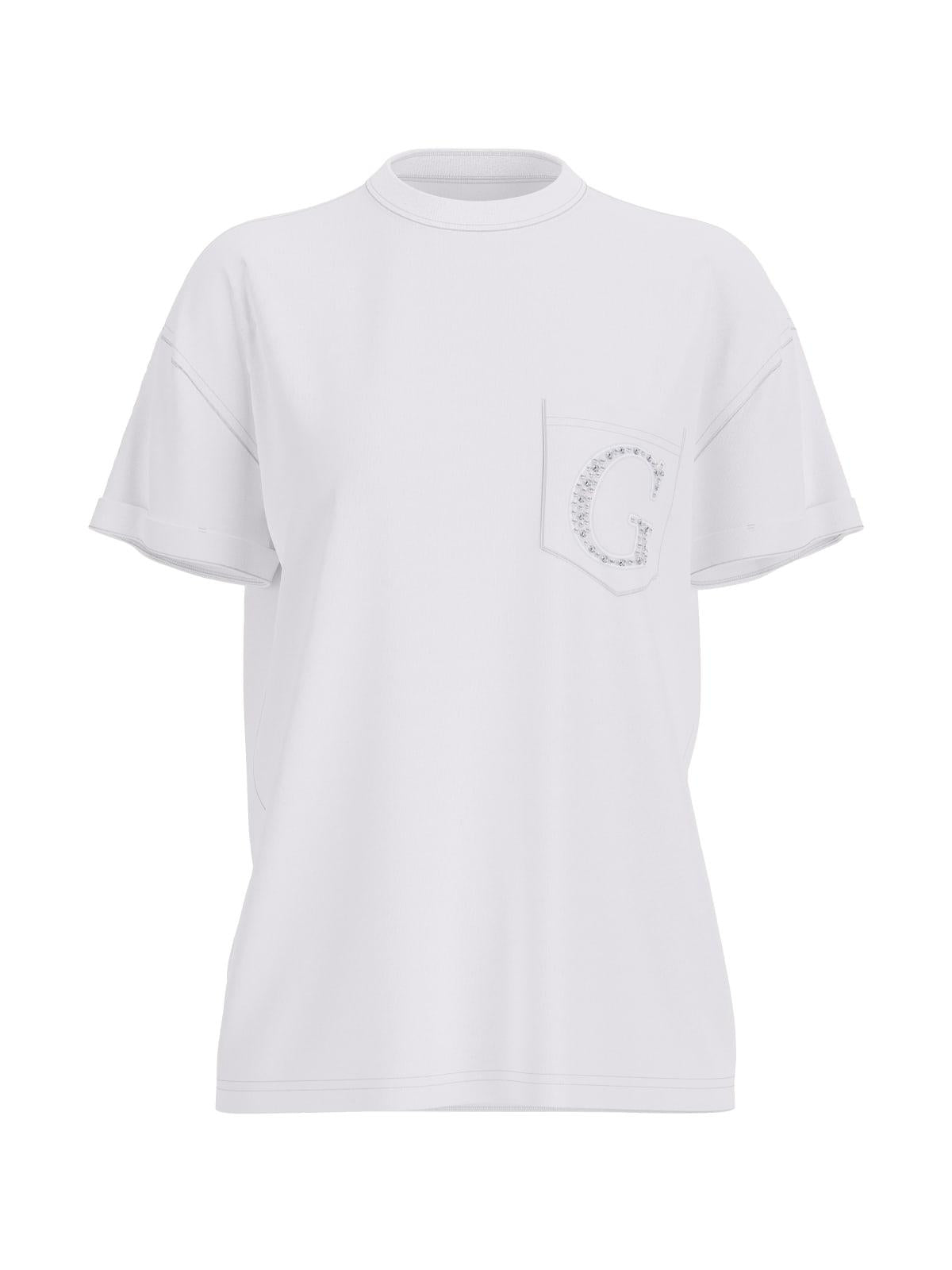 T-shirt Bianco GUESS W6GI17_K3037_ G011 Donna 