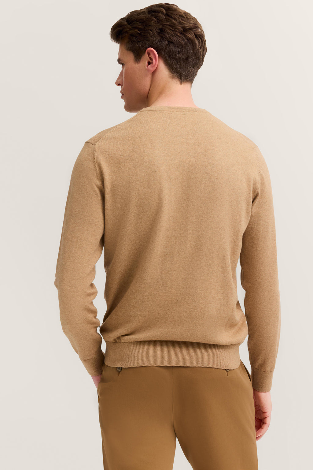 Maglia giro collo Beige BUGATTI 85520D7400 40 Uomo 