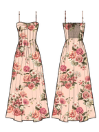Abito corto Fantasia GUESS W6GKAF_W2558_ PMM9 Donna 