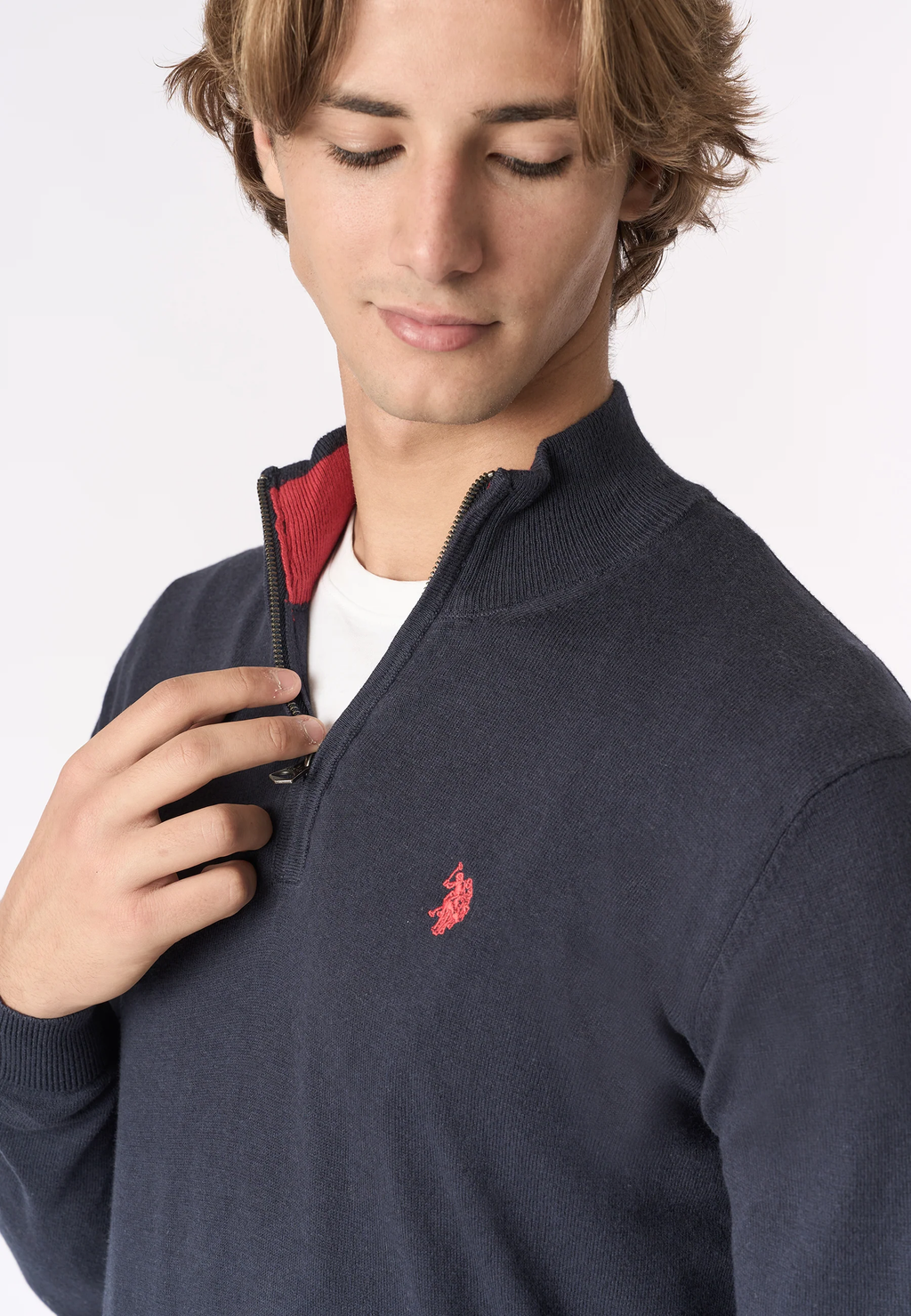 Maglia quarter zip Blu U.S. POLO ASSN. US42173004 179 Uomo 