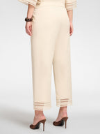 Pantalone Avorio ELENA MIRO P008P 002 Donna 