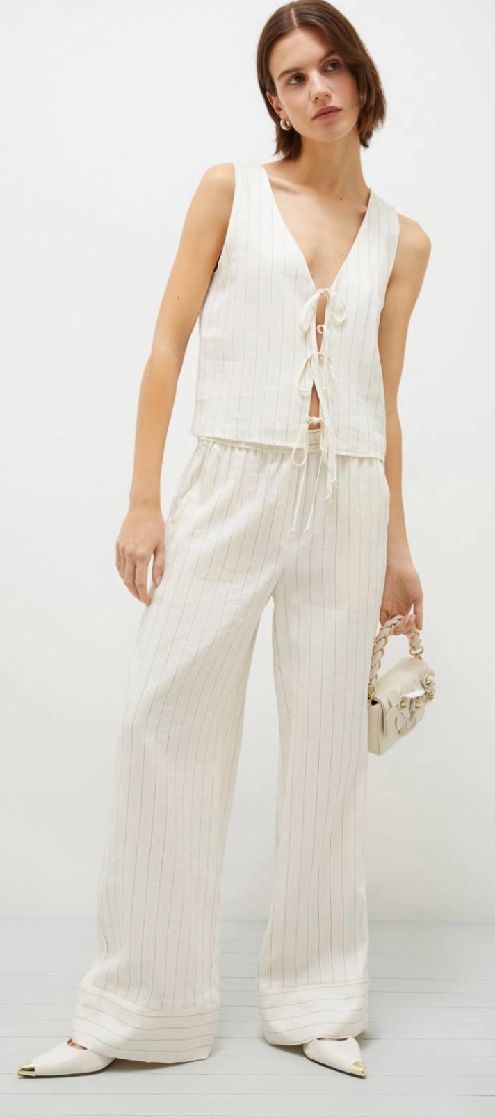 Pantalone Bianco MARELLA COCCIO 003 Donna 