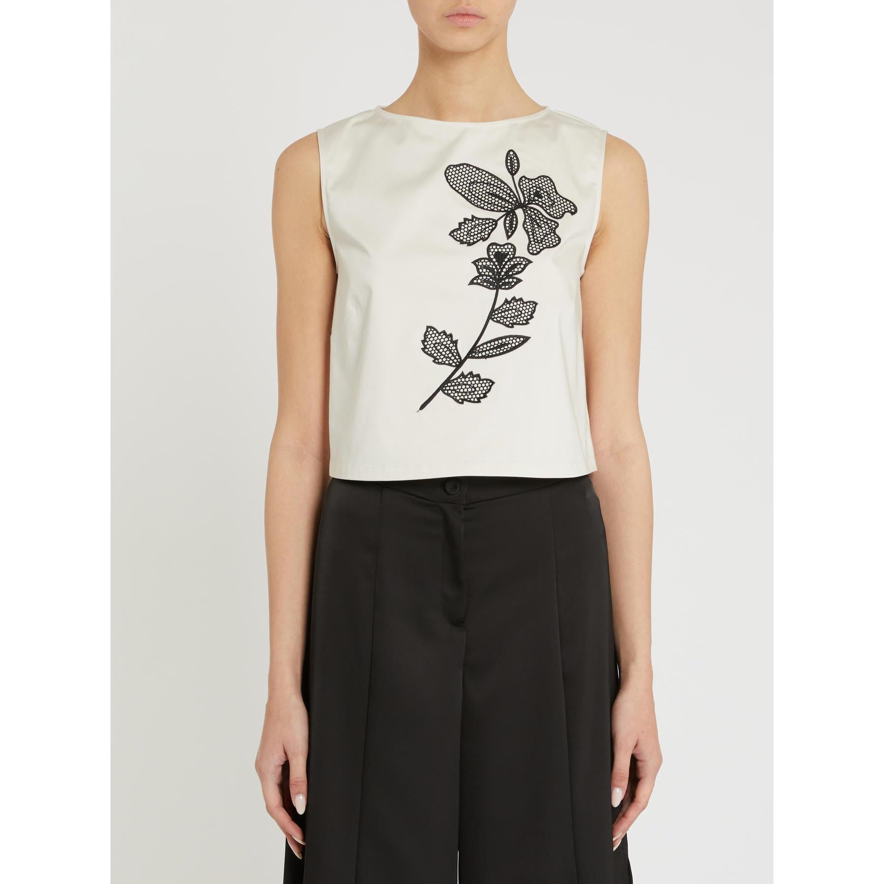 Top Bianco PENNY BLACK PATTO 001 Donna 