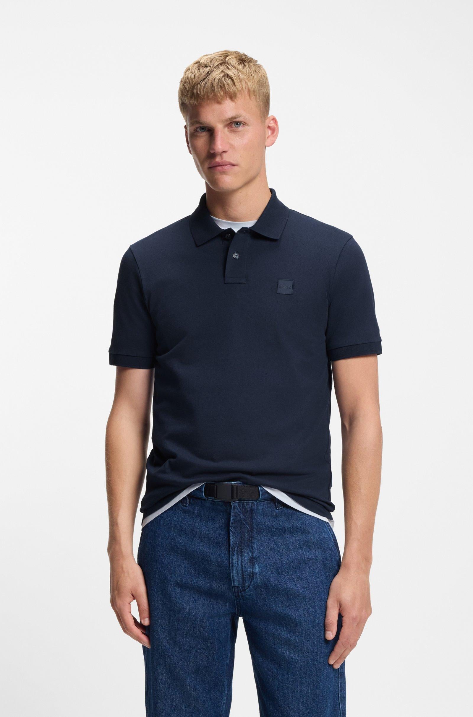 Polo Blu Hugo Boss 5050780 404 Uomo 