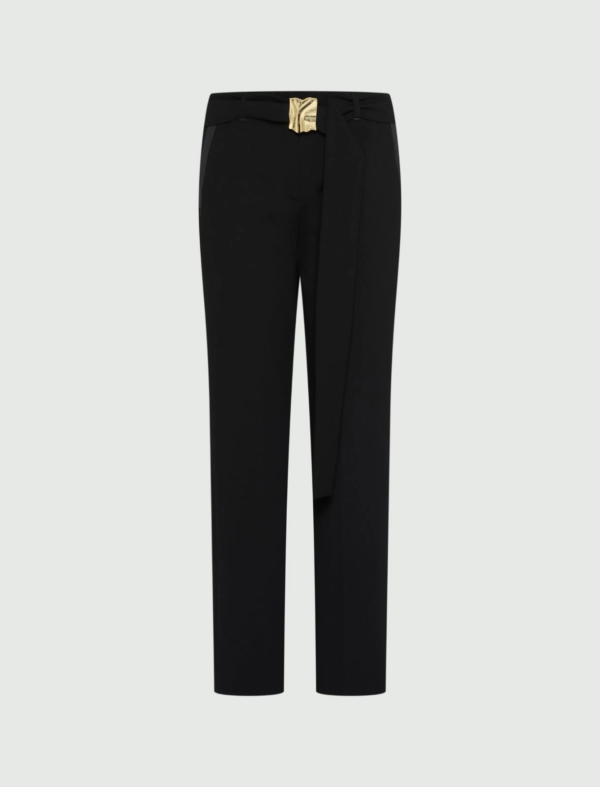 Pantalone Donna Nero Cotone Tinta unita MARELLA art.365 - Modalternativa