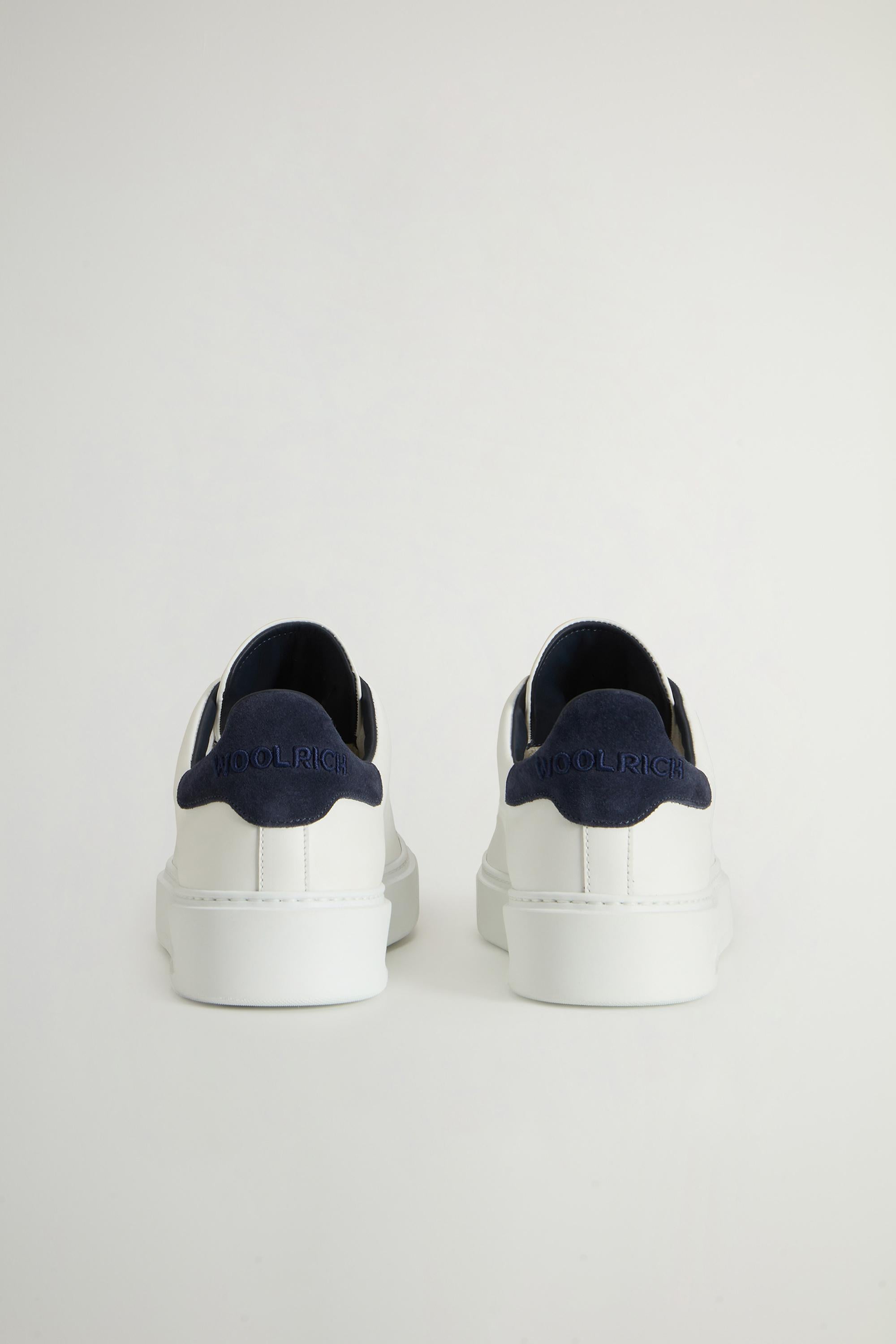 Scarpa Uomo Bianco/blu Pelle  WOOLRICH - Modalternativa