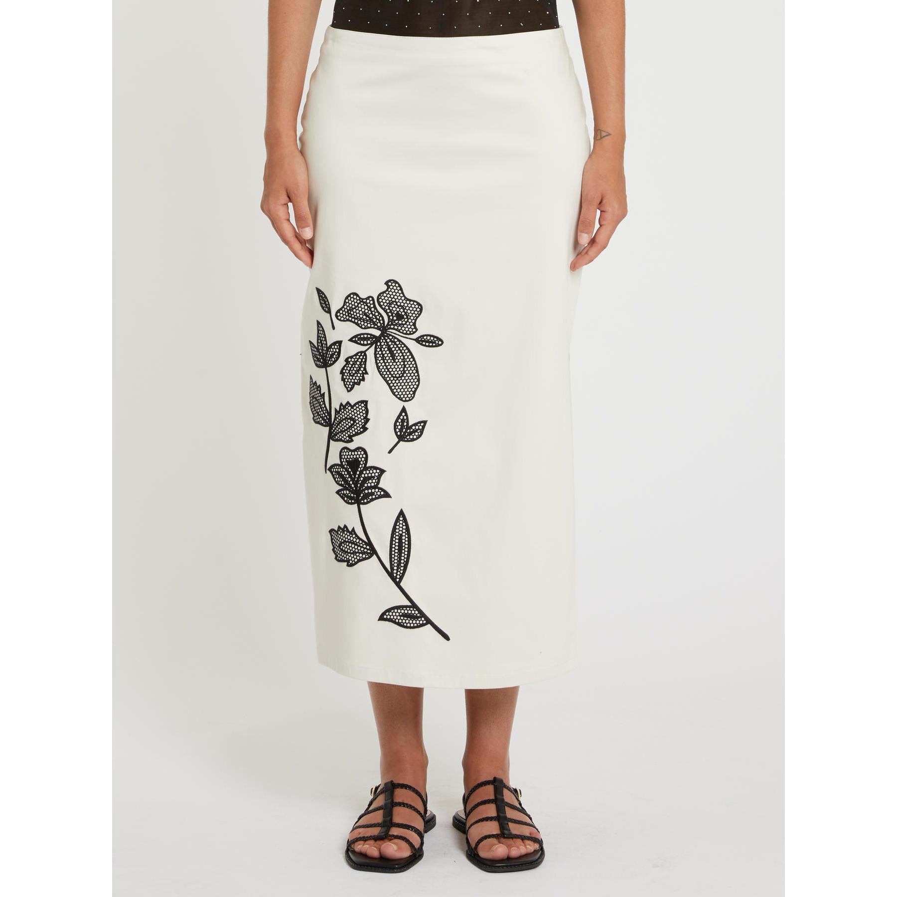 Gonna Bianco/nero PENNY BLACK TUONO 001 Donna 
