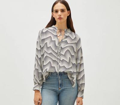 Blusa Bianco/nero MARELLA NIVEN 003 Donna 