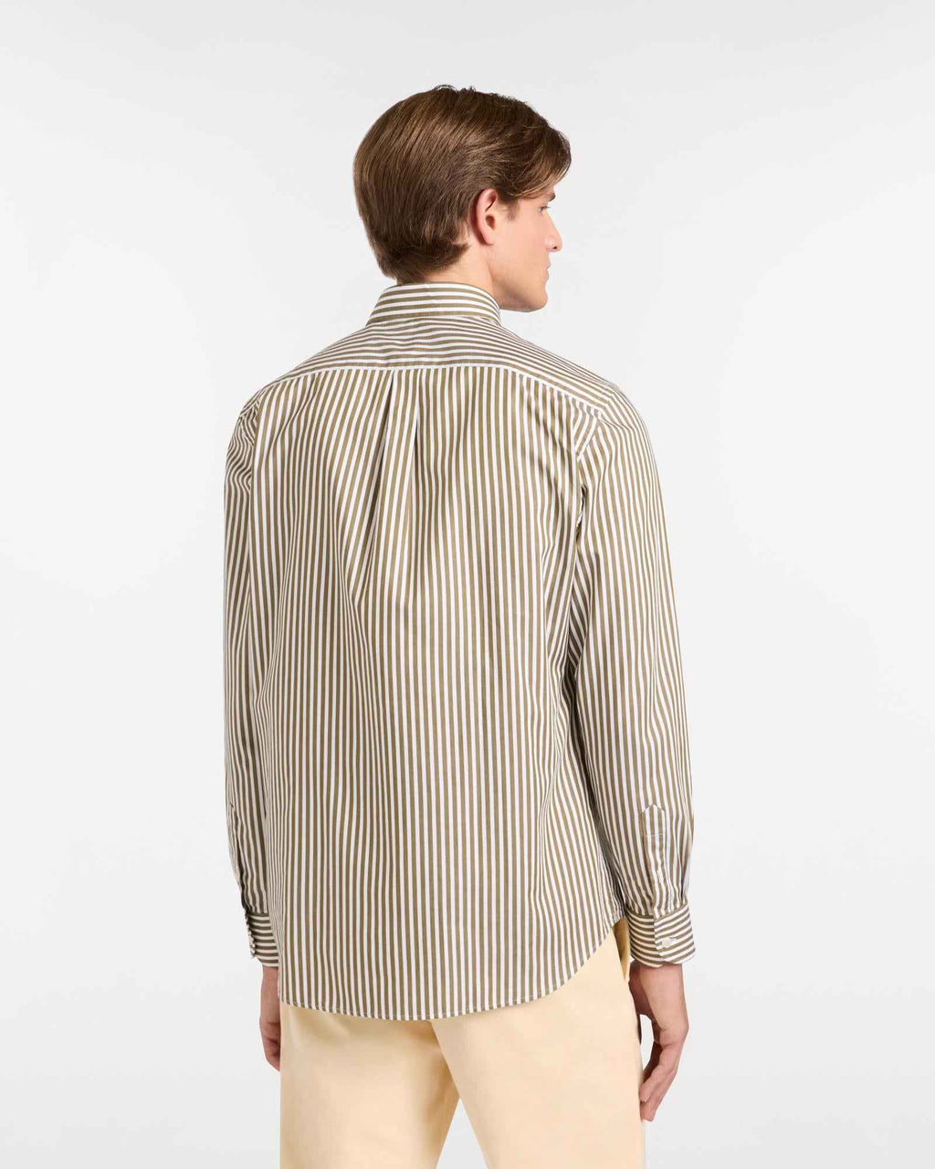 Camicia Uomo Verde Cotone Righe HARMONT&BLAINE