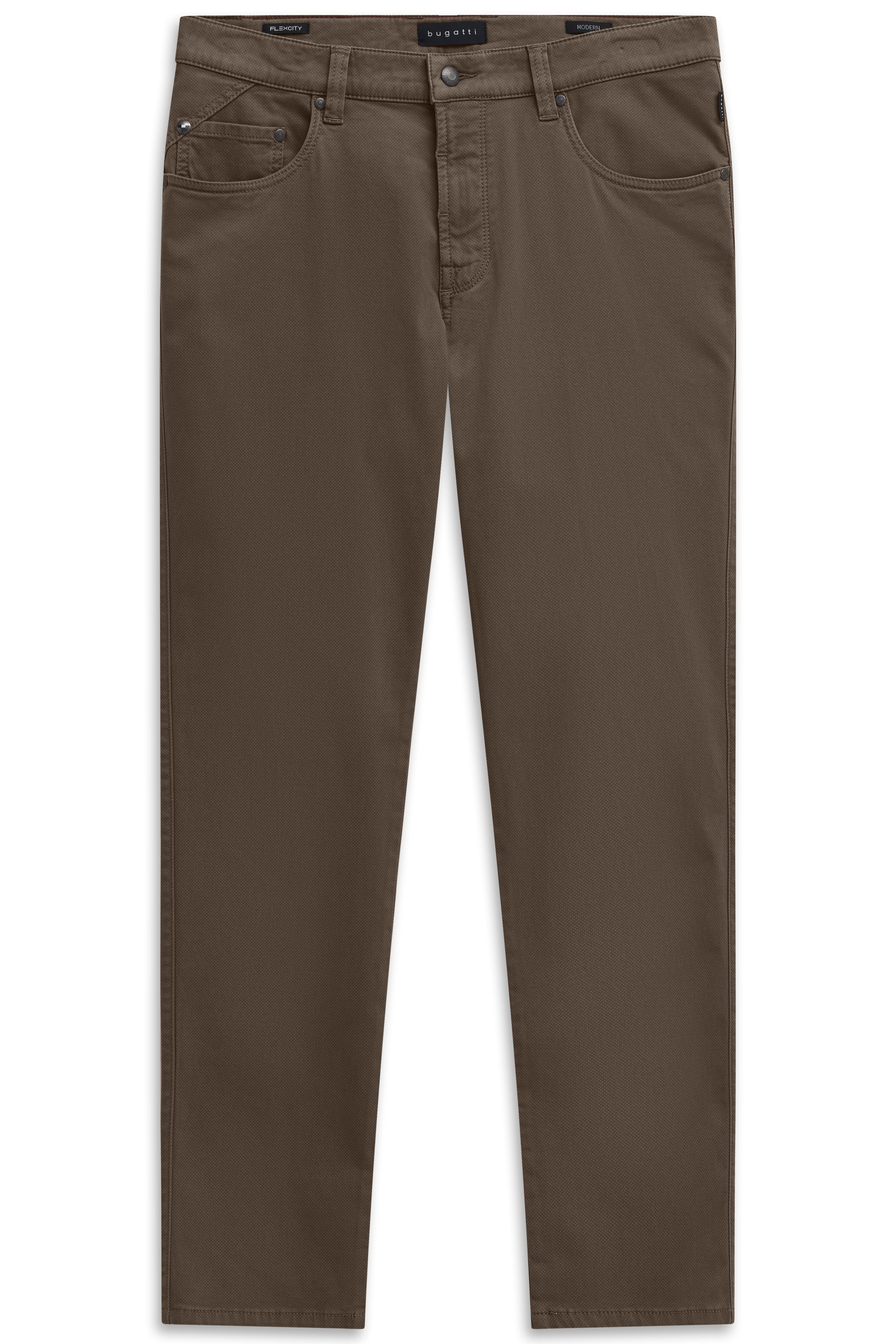 Pantalone slim fit Testa di moro BUGATTI 86395D 80 Uomo 