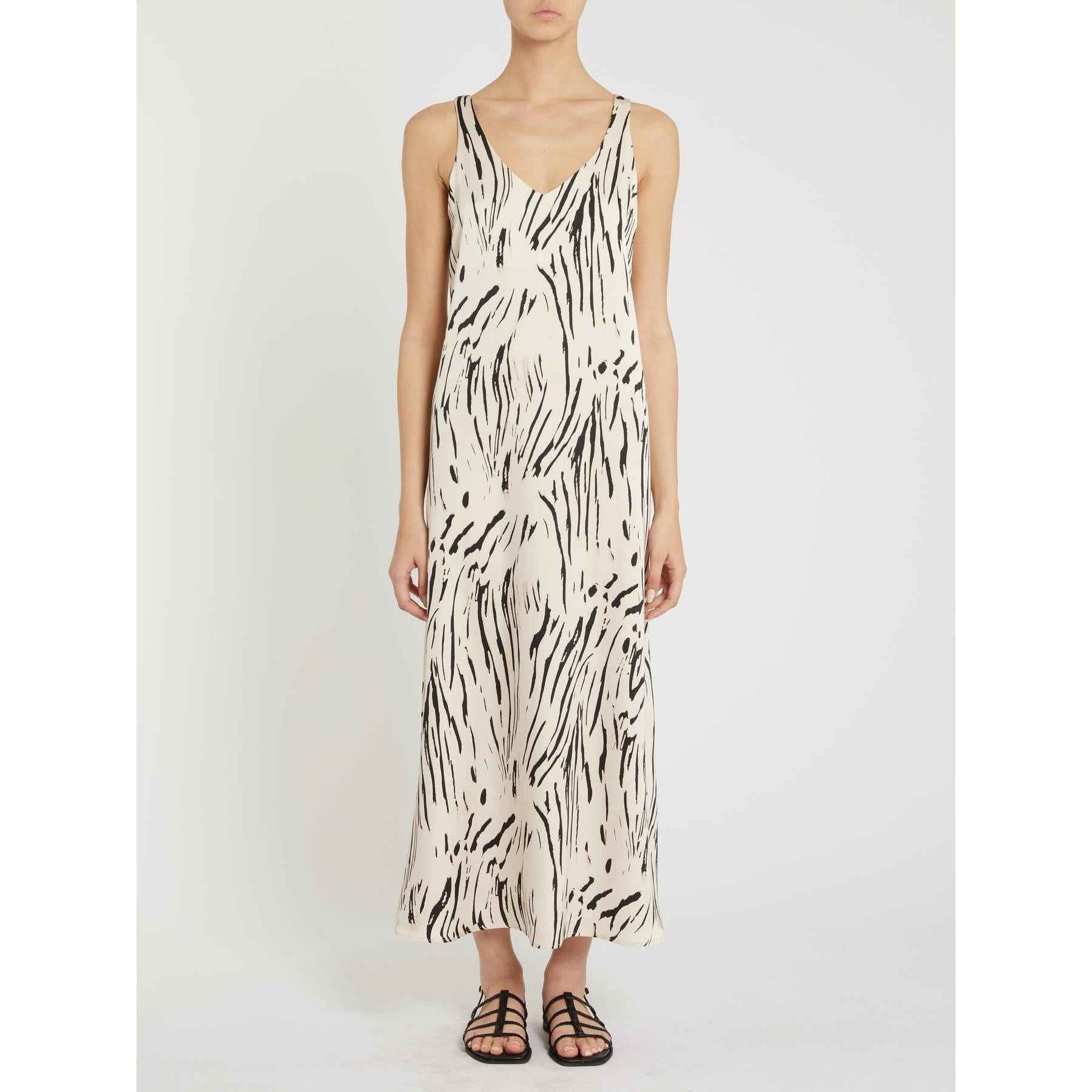 Abito Donna Bianco/nero Raso Zebra PENNY BLACK - Modalternativa