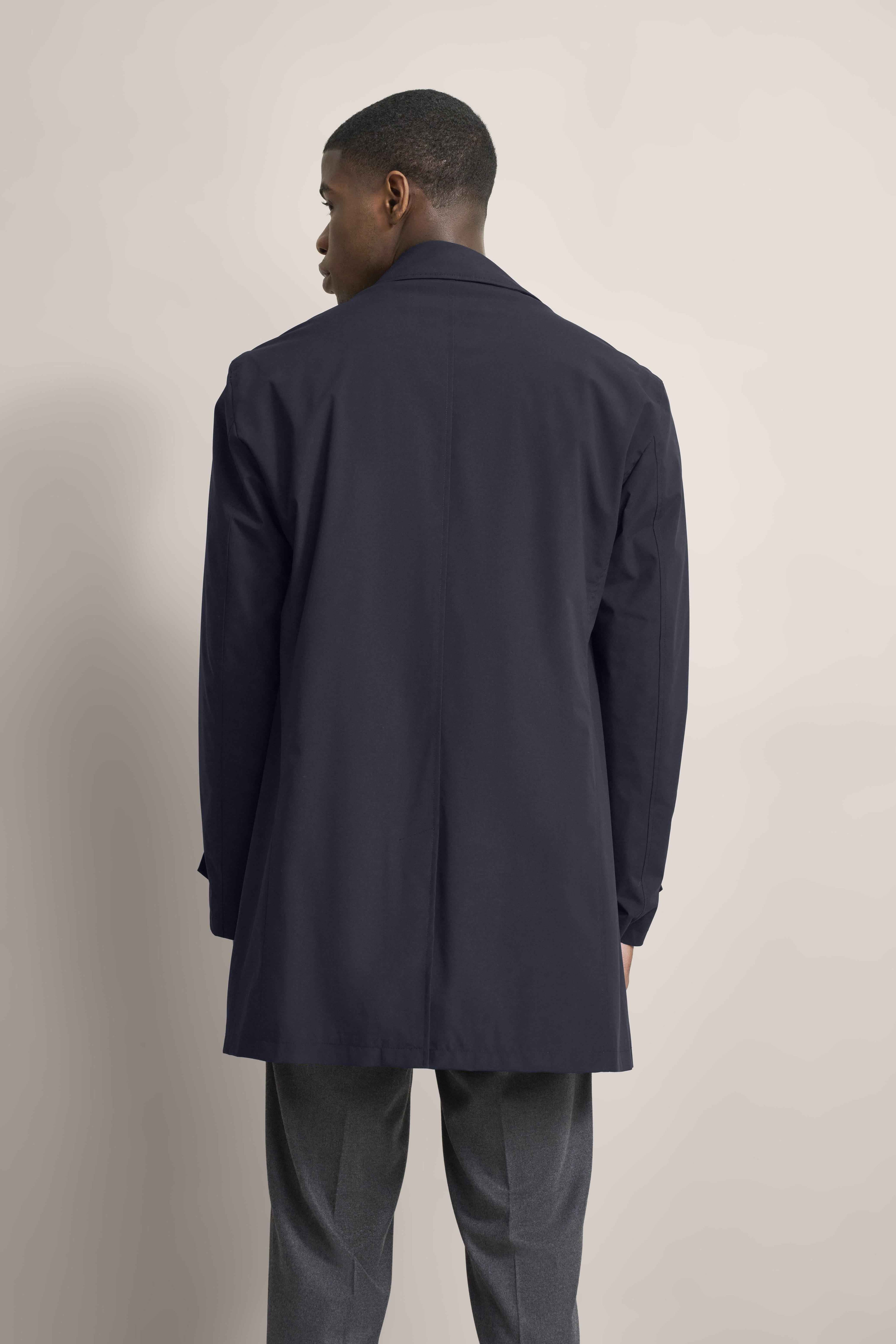 Trench Uomo Blu Tecnico Liscio BUGATTI - Modalternativa