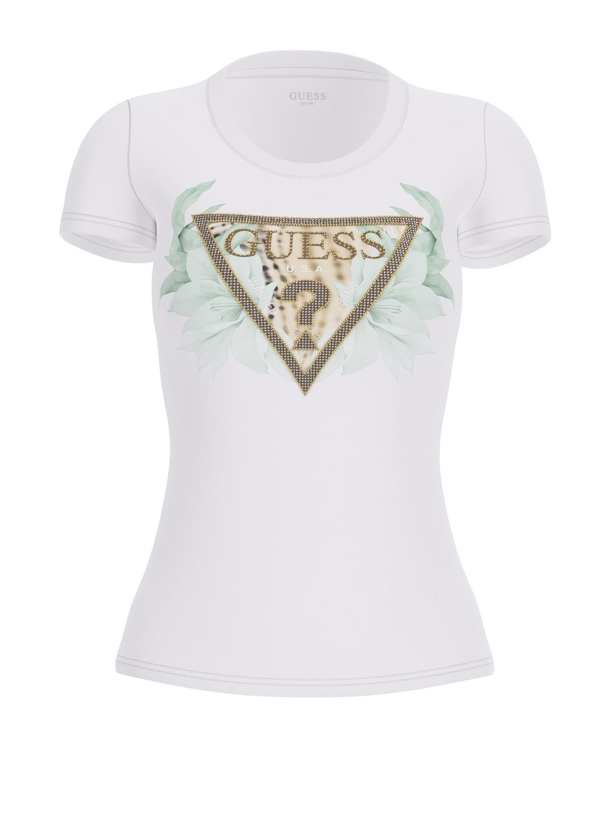 T-shirt Bianco GUESS W6GI12_K3027_ G011 Donna 