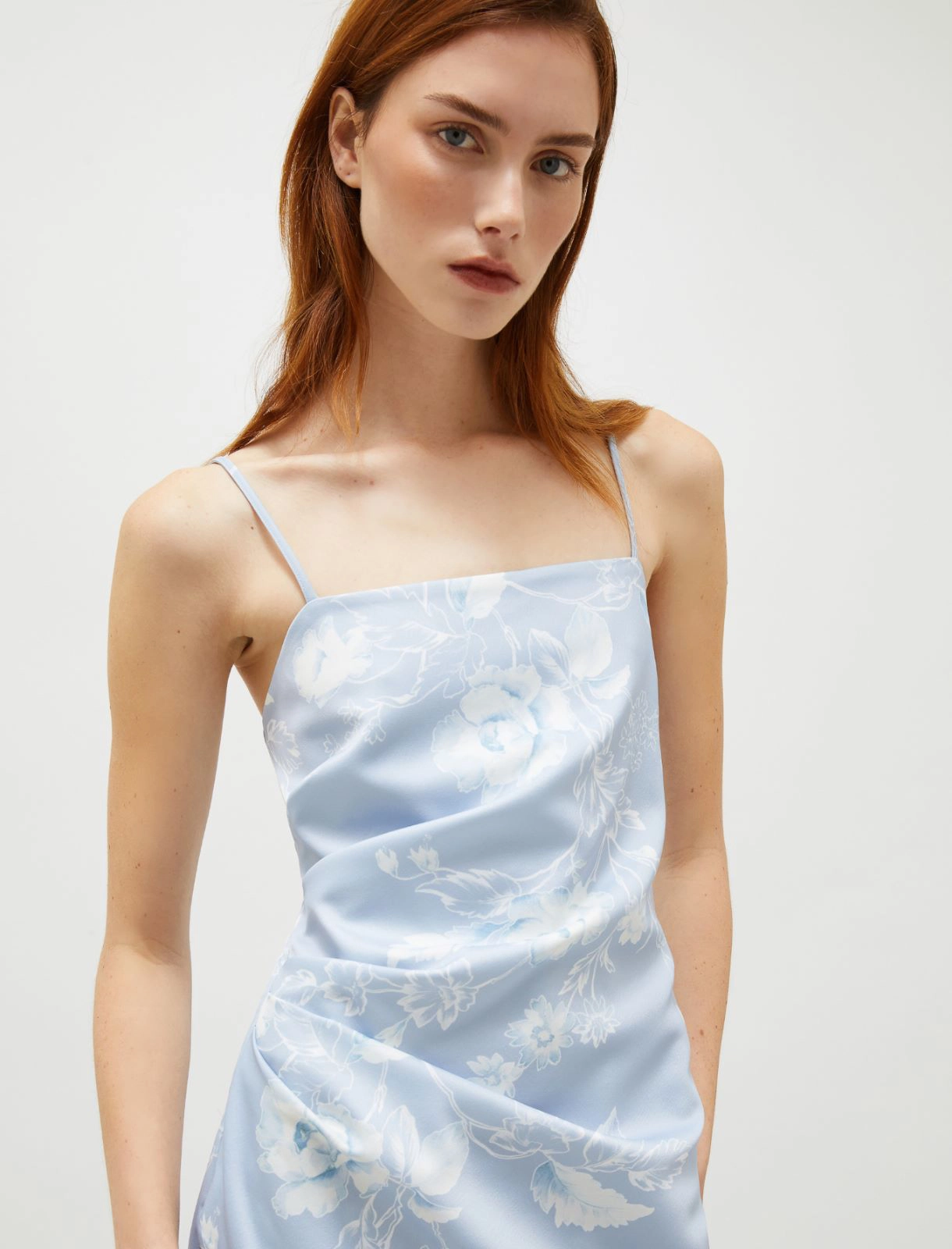 Abito Donna Celeste Jersey Stampa fiori MARELLA - Modalternativa