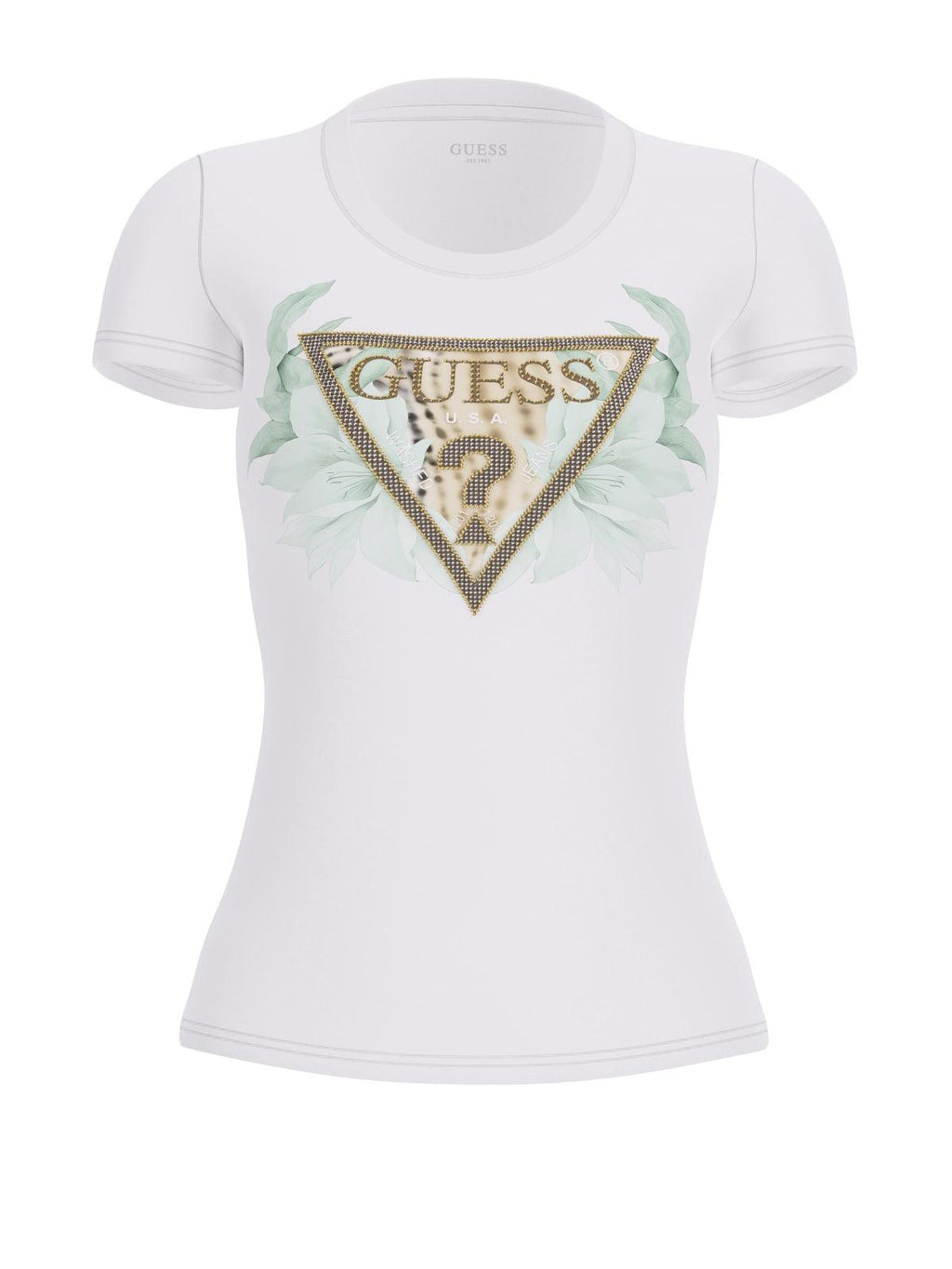 T-shirt Bianco GUESS W6GI12_K3027_ G011 Donna 