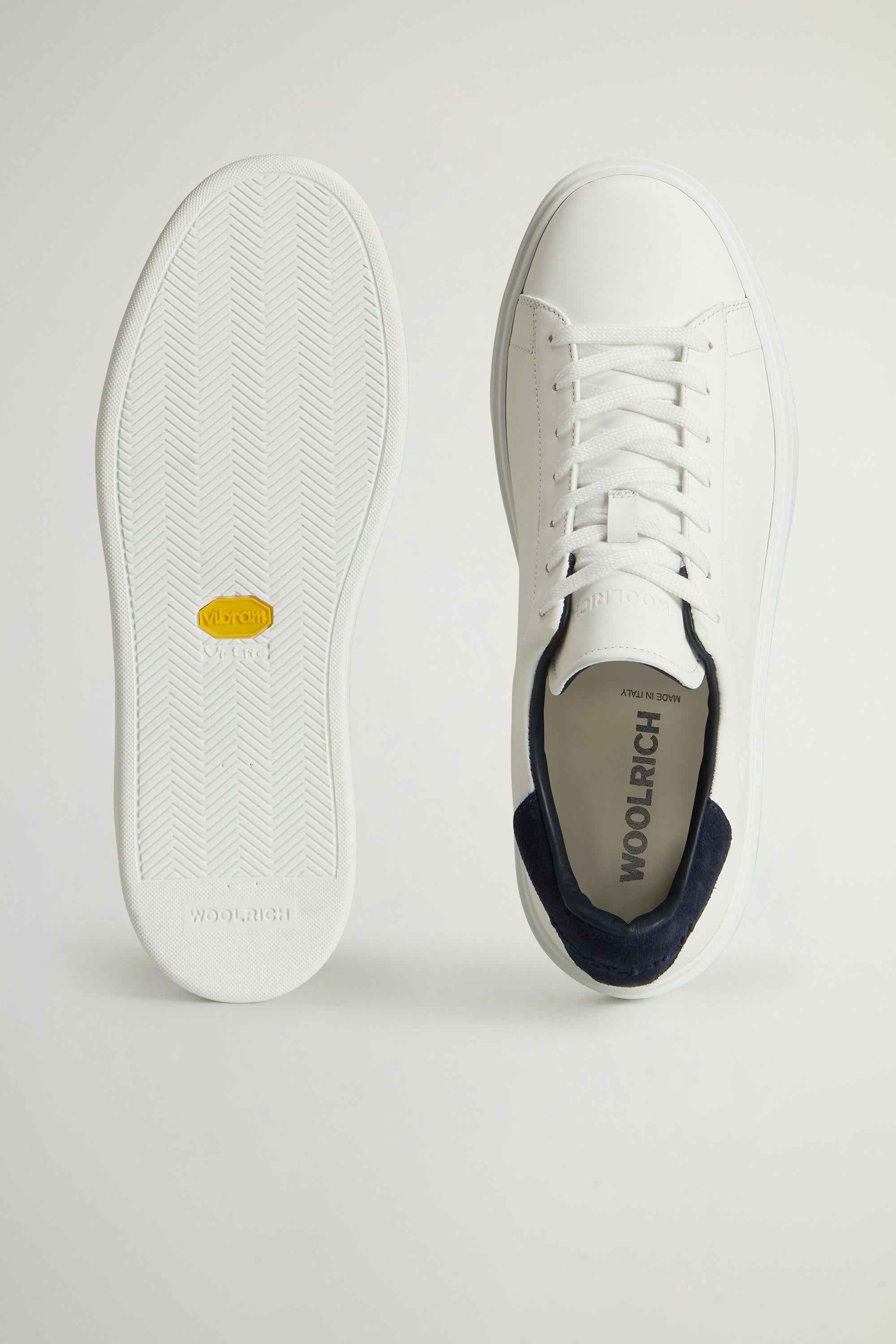 Scarpa Uomo Bianco/blu Pelle  WOOLRICH - Modalternativa