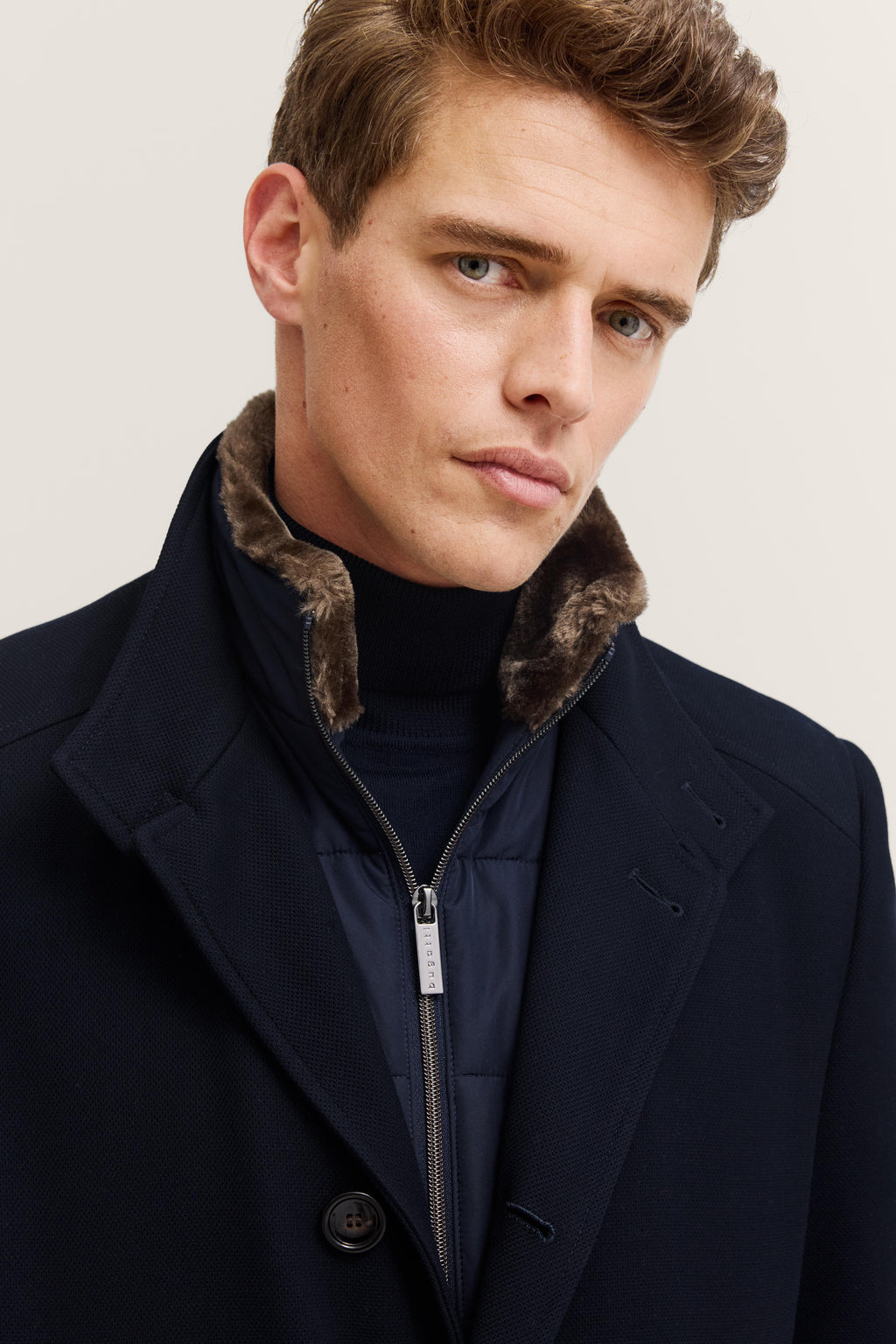 Cappotto Blu BUGATTI 84220 390 Uomo 