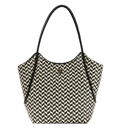 Borsa Donna Nero Rafia Intrecciato GUESS - Modalternativa