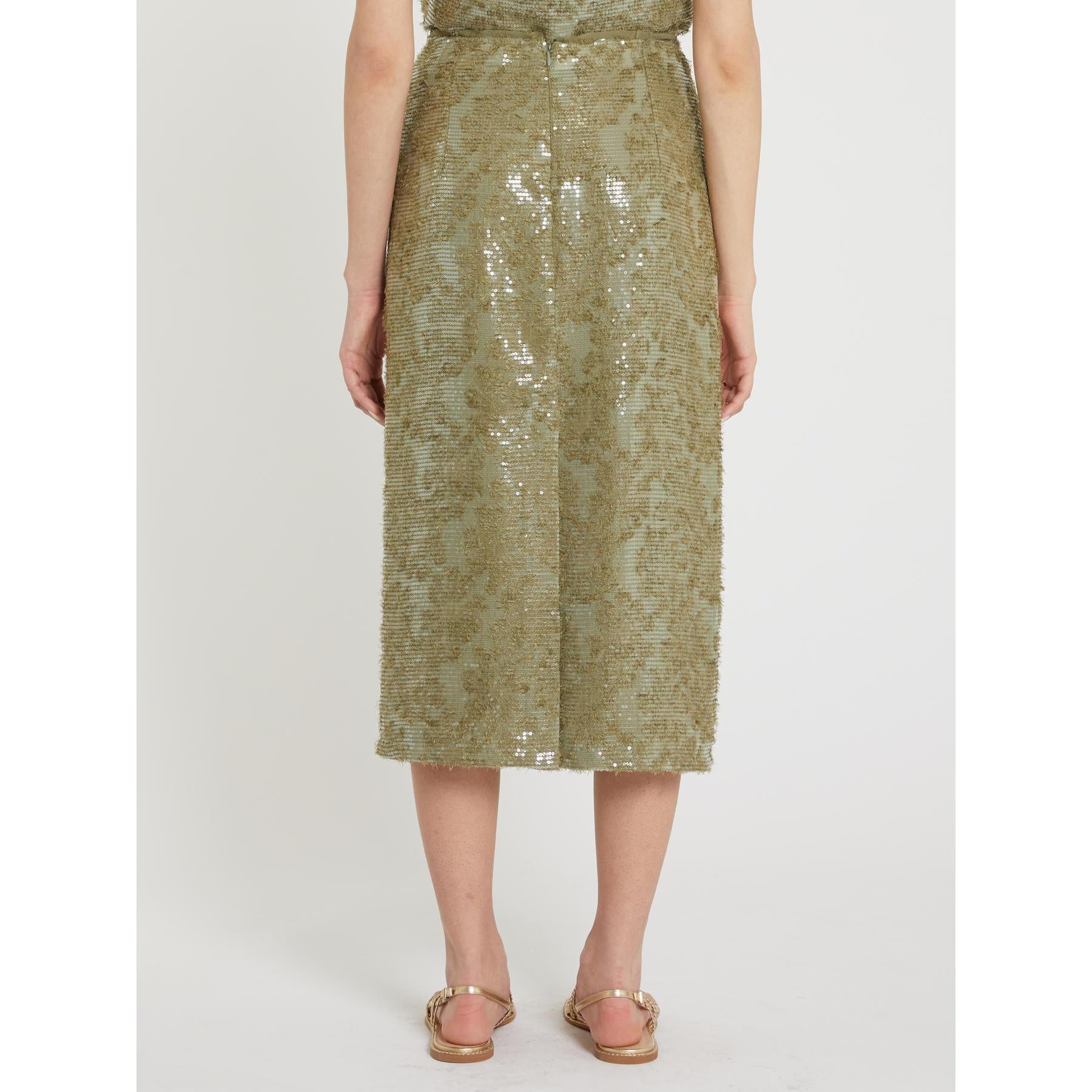 Gonna Verde oliva PENNY BLACK RAMO 002 Donna 