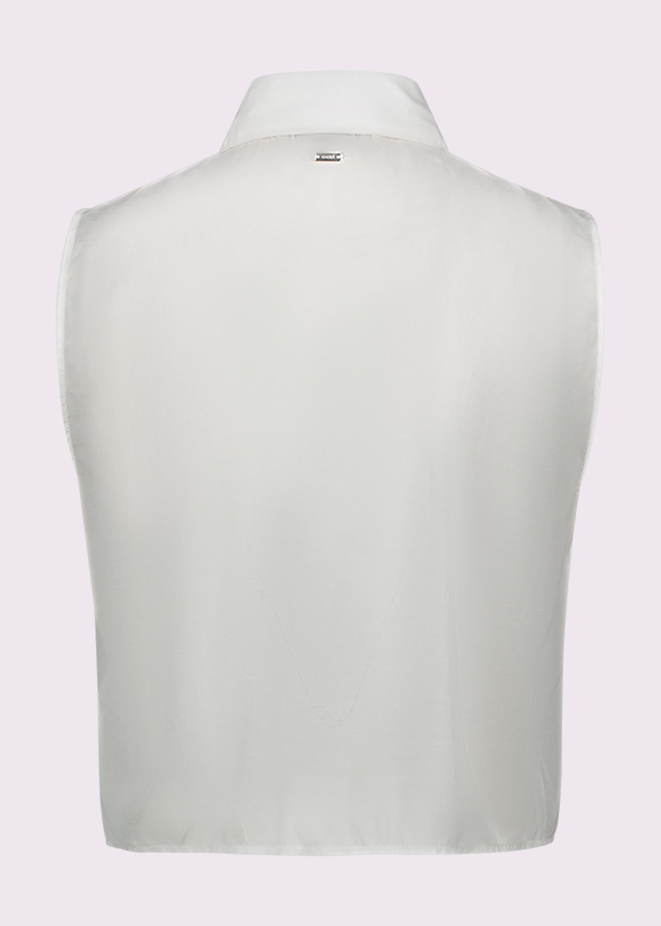 Top Donna Bianco Cotone Strass GAUDì - Modalternativa