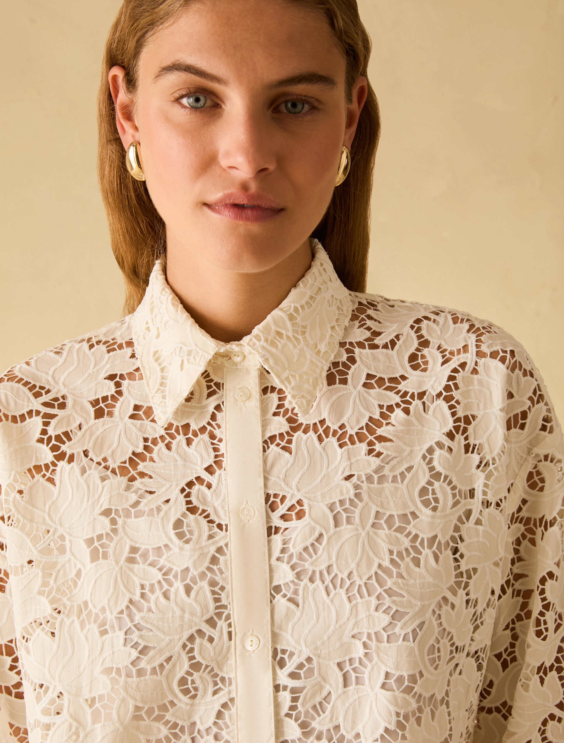 Camicia Donna Bianco  Macramè PENNY BLACK - Modalternativa