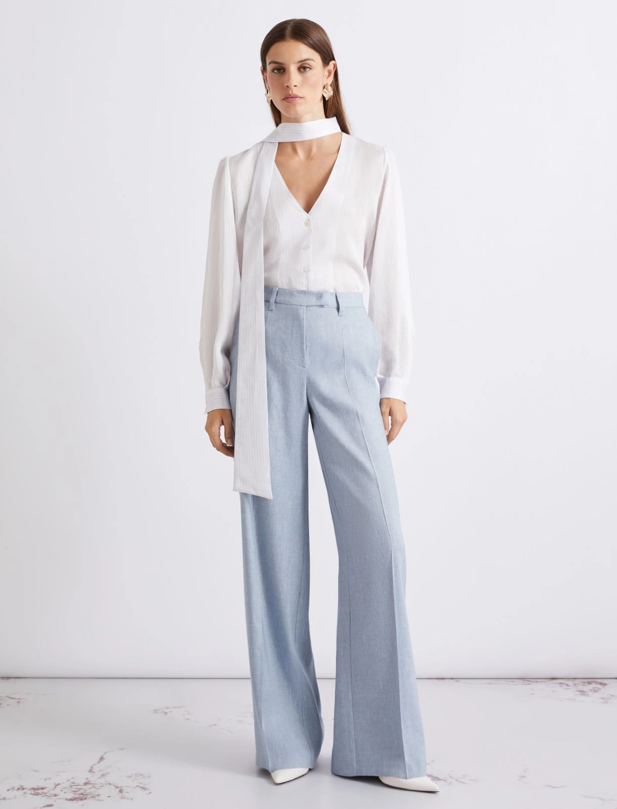 Pantalone Celeste MARELLA LODINO 003 Donna 