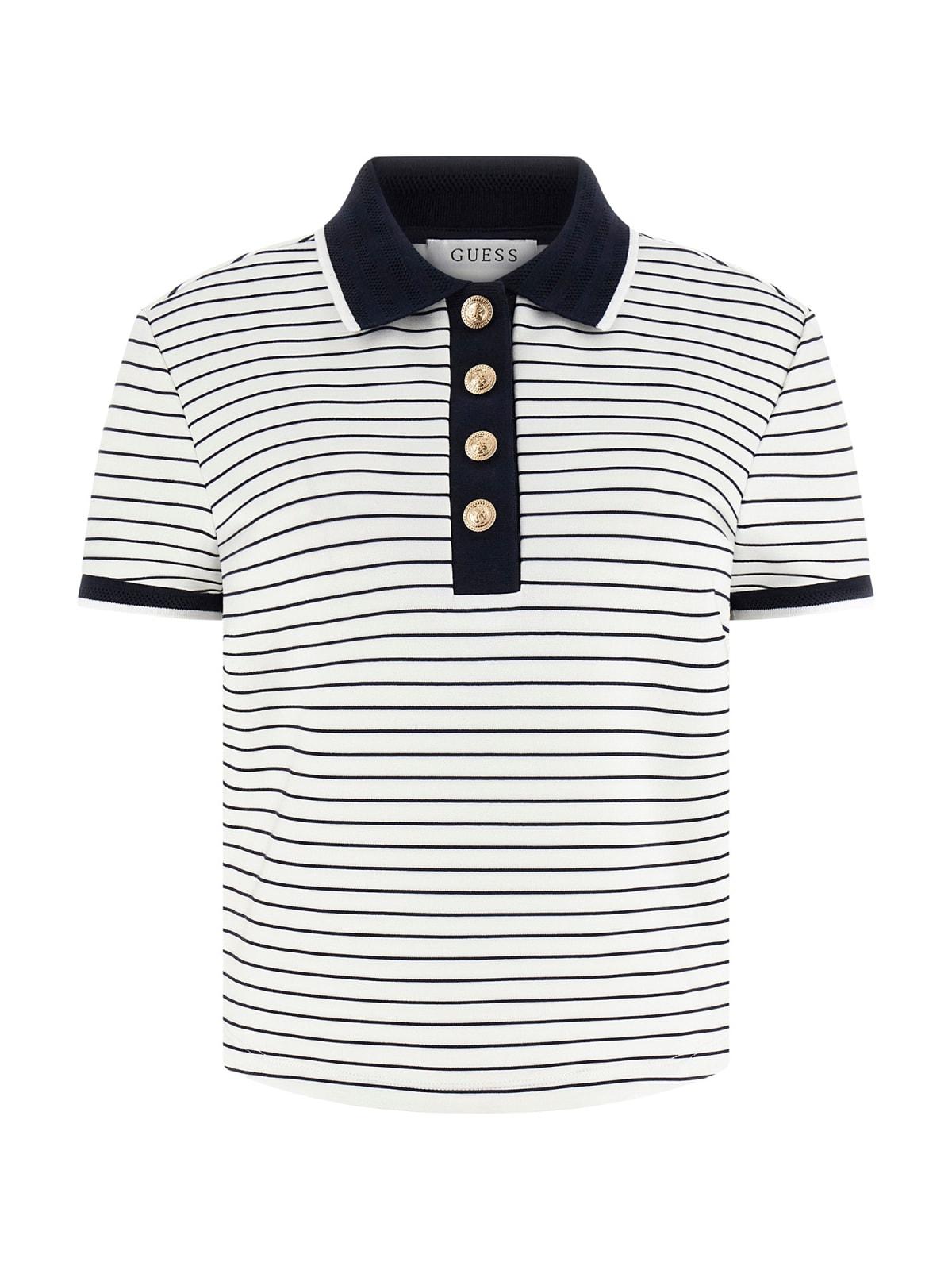 Polo Bianco/blu GUESS W6GP17_K2946_ S0AK Donna 